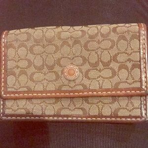 Coach change purse card holder C monogram wallet